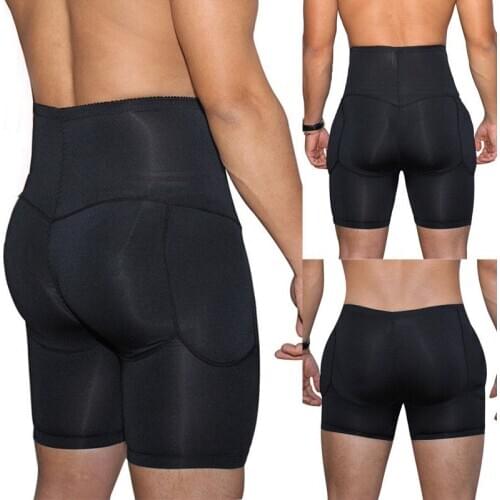 Body Shaper Mens Corset Panties Slimming Hip Enhancer Booty Padded Underwear Seamless Butt Lifter Bodysuit Shapewear