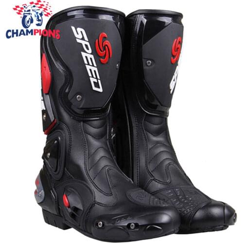 Anti-skid Motorcycle Boots Men Moto Racing Motocross Off-Road Motorbike Motorcycle Shoes Botas Moto Riding Boots