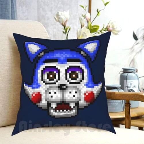 Five Nights At CandyS-Pixel Art-Candy The Cat Pillow Case Printed Home Soft Throw Pillow Five Nights At Candys Pixel
