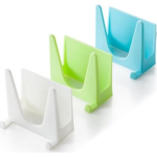 New Plastic Kitchen Pot Pan Cover Shell Cover Sucker Tool Bracket Storage Rack Holder Home Applicance The Goods