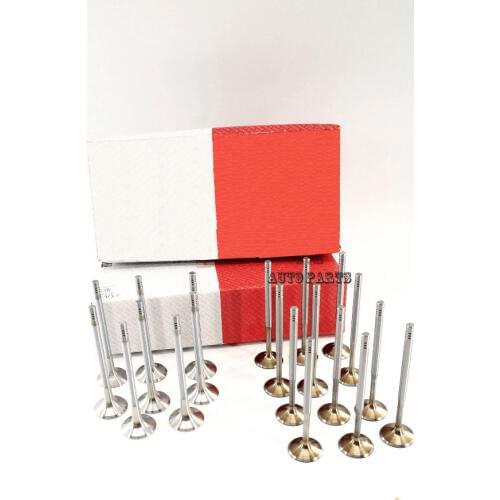 NEW Intake Valves 058 109 601 C & Exhaust Valves 058 109 611 M For Audi A4 A6 A8 VW Volkswagen Passat 2.4 2.8 3.0 V6 DOHC 20V