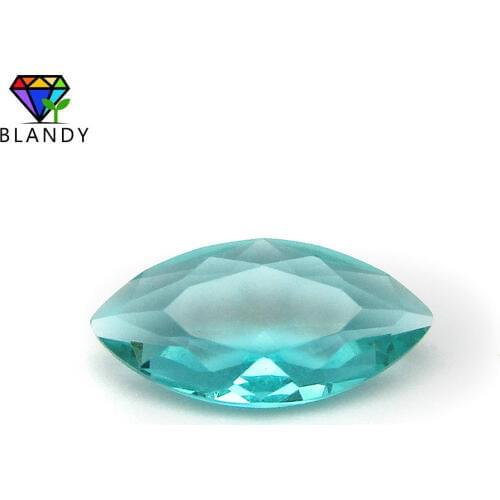 Wholesale Price 1.5x3~8x16mm Marquise Shape Light Green Glass Stone Synthetic Glass Beads For Jewelry
