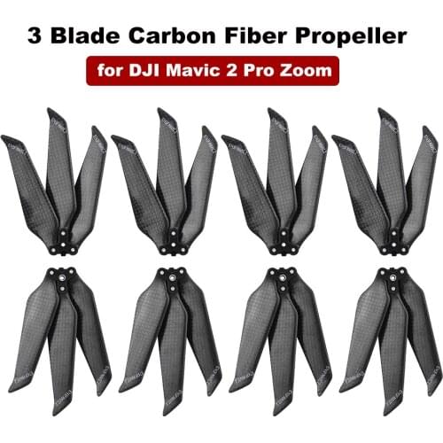 3 Blade Carbon Fiber Propeller for DJI Mavic 2 Pro/Zoom Quadcopter 8743 Props Folding Paddle with Screw Drone Accessory