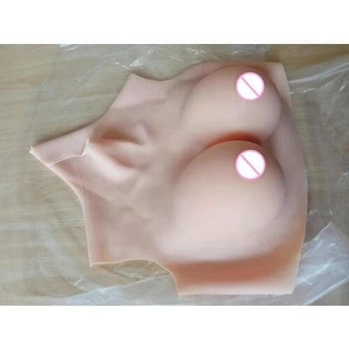 2G Upgrade BCD High Collar Neck Fake Artificial Boob Realistic Silicone Breast Forms Crossdresser Shemale Transgender Drag Queen