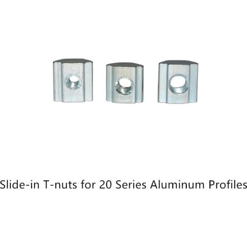 T sliding block M3 M4 M5 M6 slide t nut for EU standard 20 aluminum profile slot 6mm cnc part 10pcs
