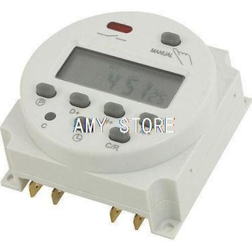 DIN Mounting Weekly Digital Programmable Timer 16A 12VDC/AC 24VDC/AC 36VDC/AC 48VDC/AC 110VAC 220VAC Time Switch CN101A