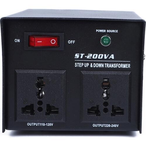 AC 220V 100V 200W Transformer Step Up Step Down Power Transformer Voltage Regulator Converter Appliance Voltage Converter