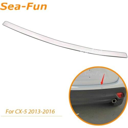Rear Outer Bumper Protector Trim Door Sill Cover Plate Frame For Mazda CX-5 CX5 2013 2014 2015 2016 Car Accessories Styling