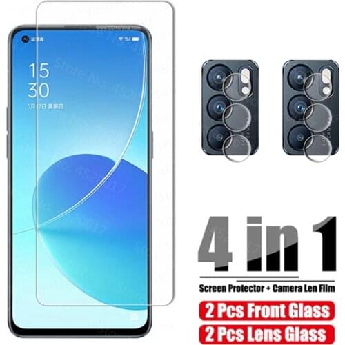 4in1 Screen Protector For OPPO Reno 6 5 Pro 5G Glass For OPPO Reno 5 6 Pro puls Reno 4 Pro Lite F SE 5 Z Glass Camera Lens Film