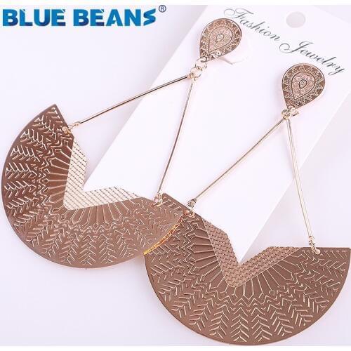 Hot America drop Earrings bohemian fashion geometric big earring Women Classic PJewelry attern Hollow print Bijouterie statement