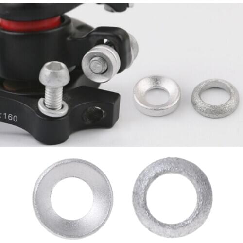 2 Pcs Bicycle Brake Caliper Spacer Joint Washer Aluminum Mountain Bike Accessory