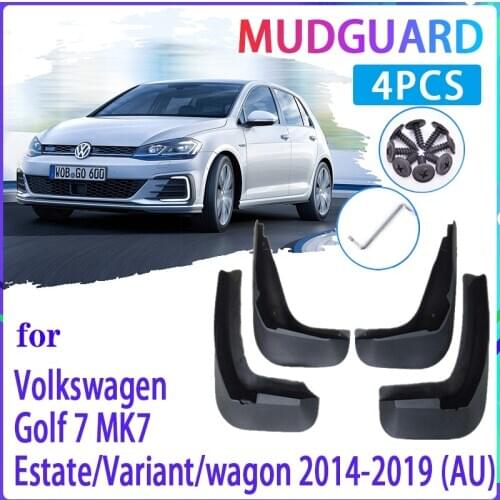 4 PCS Car Mud Flaps for VW Golf 7 MK7 Estate Variant wagon 2014~2019 AU Mudguard Splash Guards Fender Mudflaps Auto Accessories