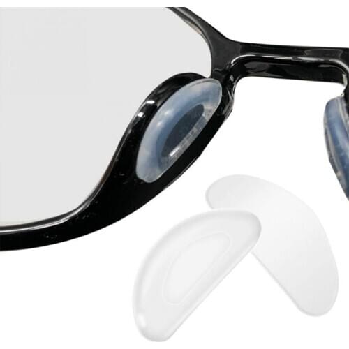5 Pairs Glasses D Shape Silicone Eyewear Accessories Nose Pad For Sunglasses Reading Glasses Non-slip Thin Nosepads