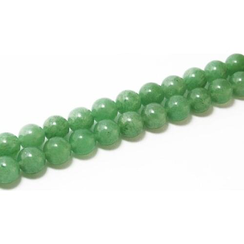 8mm Green Aventurine Round Loose Spacer Natural Stone Beads 39cm(15'') approx 48pcs Fit For DIY Beads Bracelet Jewelry