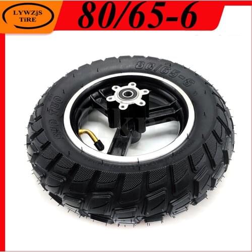 80/65-6 wheel Tire 10x3.0 inner outer tyre with hub for 10 Inch Electric Scooter ZERO 10X Dualtron KUGOO M4 Widened Tire