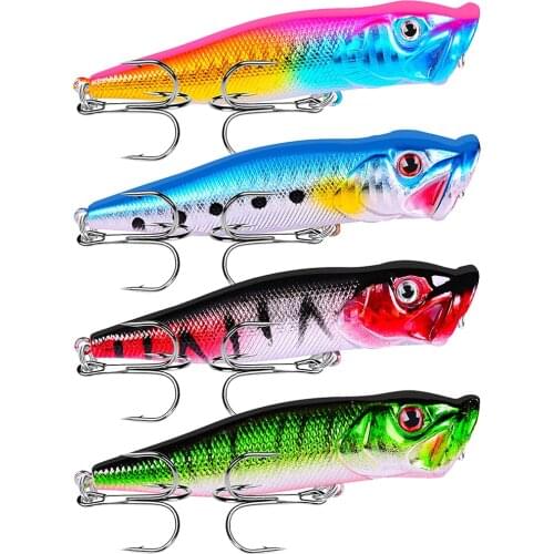 9.5cm/12g Top Water Popper Fishing Lure Hard Bait Artificial Jerkbait Crankbaits Wobblers Swimbait Fishing Tackle