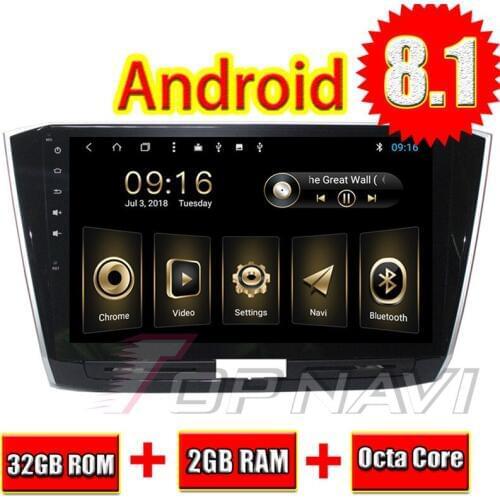 Topnavi 10.1" Octa Core Android 8.1 Car GPS Navigation for VW Passat 2016 Autoradio Multimedia Audio Stereo Magnitol 2Din NO DVD