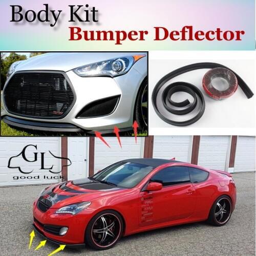 For Hyundai Genesis Coupe Bumper Lip / Front Spoiler Deflector For TOPGEAR Friends Car Tuning / Body Kit / Strip Skirt
