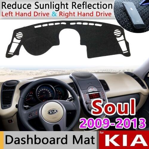 For KIA Soul 2009 2010 2011 2012 2013 AM Anti-Slip Mat Dashboard Cover Pad Sunshade Dashmat Protect Carpet Anti-UV Accessories