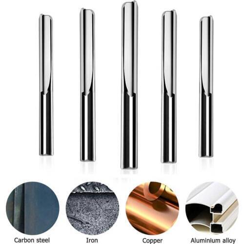 2 flutes Double Edged Cutter Straight Bit Woodworking Tools Tungsten steel CNC Router Bit cutting carving MDF PVC Acrylic wood