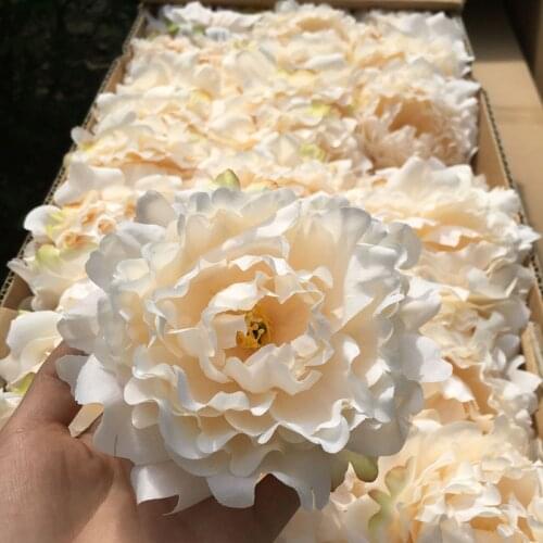 20pcs Artificial Peony Flower Head Wedding Party Christmas fall Decorations DIY Silk Flower Wall Background decor silk flowers