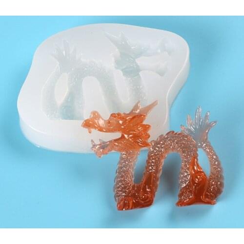 Chinese Traditional Dragon Silicone Molds Cake Fondant Chocolate Cookie Baking