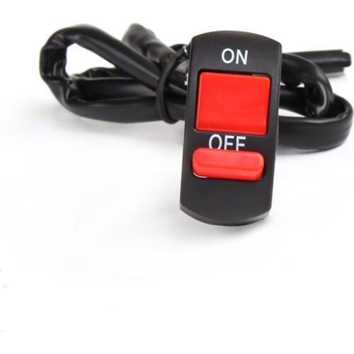 Motorcycle Handlebar Mount On-Off Button Switch Double Flash Dangerous Lamp Controller Headlamp Switch