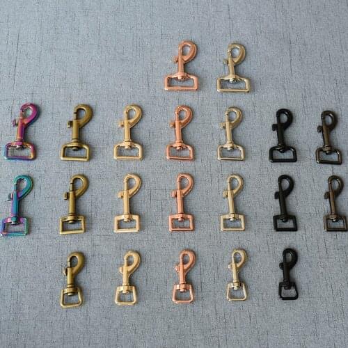 LOGO 1 Pcs 15mm/20mm/25mm/30mm Laser Engraving Service Metal Snap Hook Dog leash Keychain Swivel Trigger Clips Snap Hook DIY