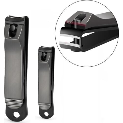 Taoye teemo 1pcs Black Stainless Steel Nail Clipper Machine Professional Nail Trimmer High Quality Toe Nail Clipper Nail Tools