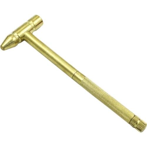 Fashion Mini Screwdriver Hammer 6 In 1 Multifunction Metal Bit Pocket DIY Tools Watch Jewelry Repair Kit Walnuts Hammers LB88