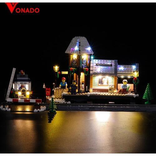 Led Light Set Compatible For Lego 10259 The Winter Village Set 36011 friend Genuine Creative Series Building Blocks(Only lights)