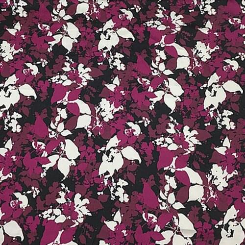 Natural twill silk and cotton fabric abstract print not sheer for summer girl dress,SCT763