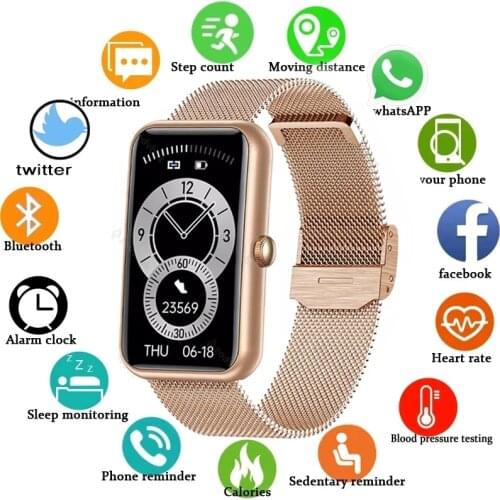 2021 New Smart Band Watch Fitness Tracker Bracelet Waterproof Smartwatch Heart Rate Monitor Blood Oxygen For Huawei Xiaomi