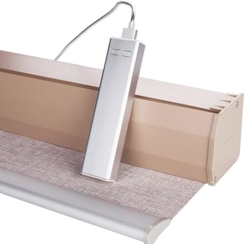 New Eco-Friendly Insulation Fabric Roller Shades Charging System Electrical Roller Blinds With Dust-Proof Cover for Balcony