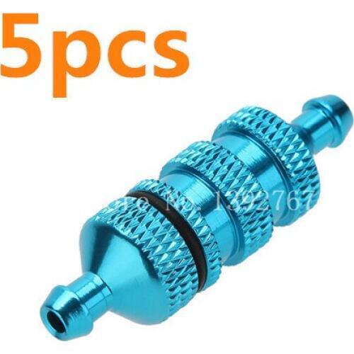 Wholesale 5Pcs/Lot HSP Aluminum Fuel Filter Nitro Engine Parts 80118 Fuel Tank Spare Part For 1/8 RC Model Car Redcat Himoto HPI