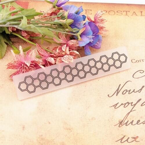 15x3cm cellular silk vines Embossing folders Plastic Scrapbooking DIY Template Fondant Easter Cake Photo Album Card Making