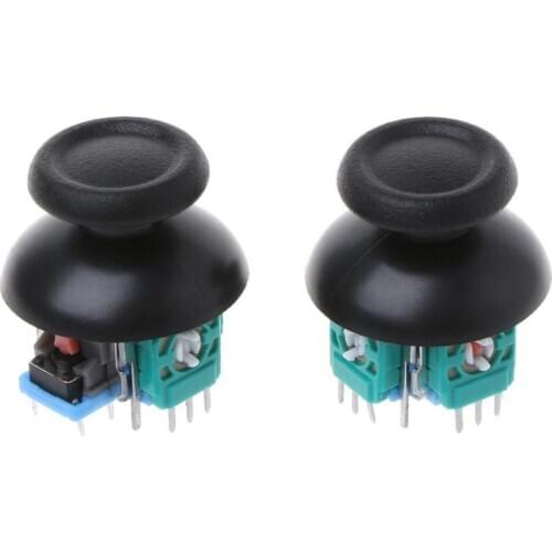 Durable 2Pcs/Set Analog Thumb Joystick Repair Parts Dual-shock Replacement for PS4 Controller With Outer Box