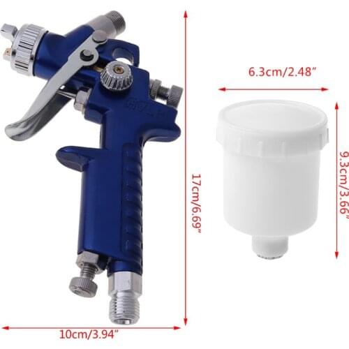 Air Paint Spray Gun 0.8MM/1.0MM Nozzle Working Pressure 125ml Professional HVLP Air Brush Paint Spray Gun for Car