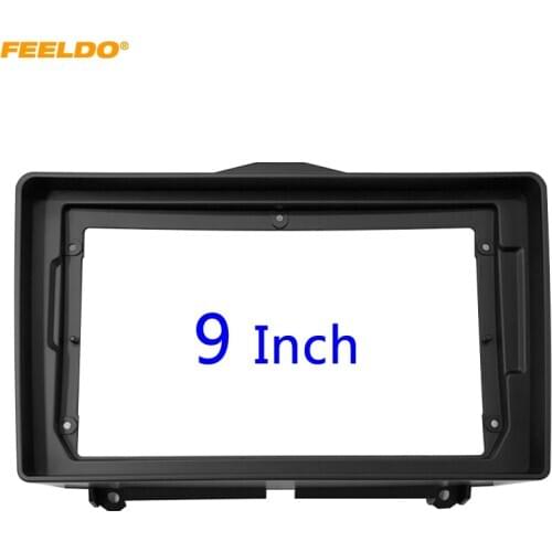 FEELDO Car Audio 9 Inch Big Screen Fascia Frame Adapter For Lada Granta 2Din Dash DVD Player Fitting Panel Frame Kit #HQ6559