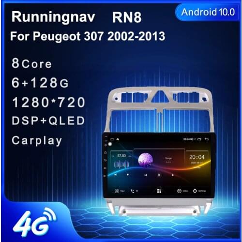 Runningnav For Peugeot 307 2002-2013 Android Car Radio Multimedia Video Player Navigation GPS