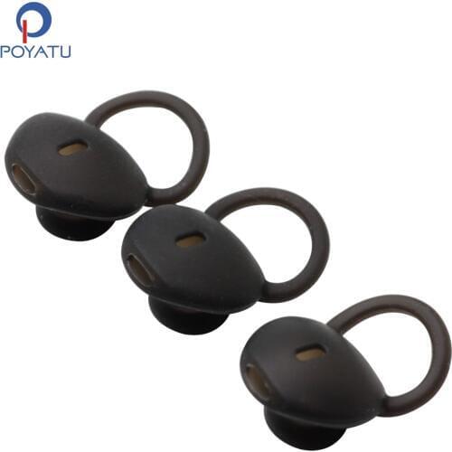 POYATU Silicone Ear Hook Earbuds Tips For Huawei TalkBand B5 Talk Band Smart Bracelet Bluetooth Headset Eartips Earbuds Silicone