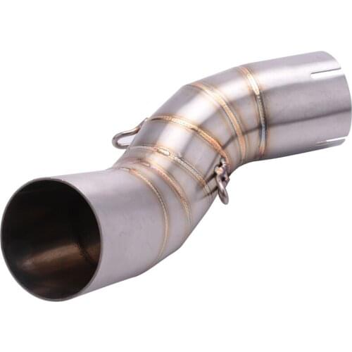 Motorcycle Motorbike Middle Exhaust Middle Mid Link Pipe Connector for Kawasaki Z900 2017-2018 Without Exhaust Muffler