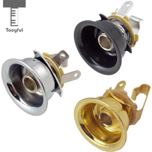 Tooyful 6.35mm 1/4' Jack Stereo Output Socket for Telecaster Electric Guitar Parts