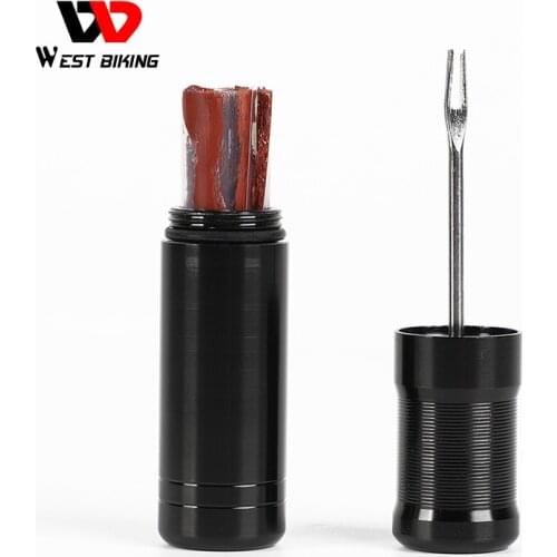 WEST BIKING Bike Tire Repair Tool Tubeless Mini Portable Quick Tyre Repair Strip Kits Ultralight Cycling MTB Bicycle Accessories