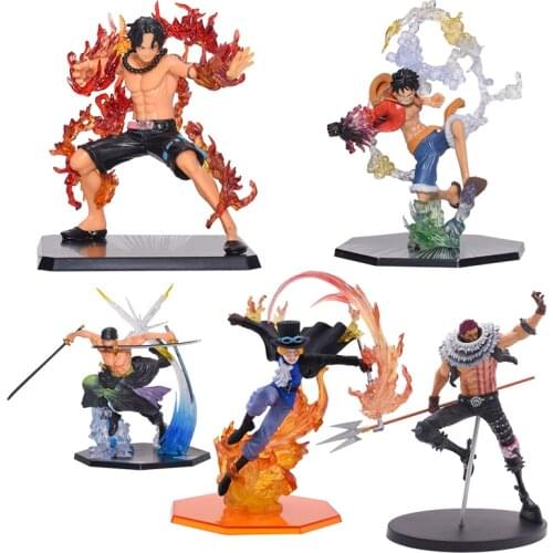 16 Styles Figure Ronoa Zoro Ghost Monkey·D·Luffy ACE Sanji Sabo Anime PVC Action Figures Model Collection Dolls Toys Gift