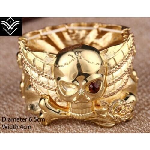 European&American Style Golden Skeleton Bracelet