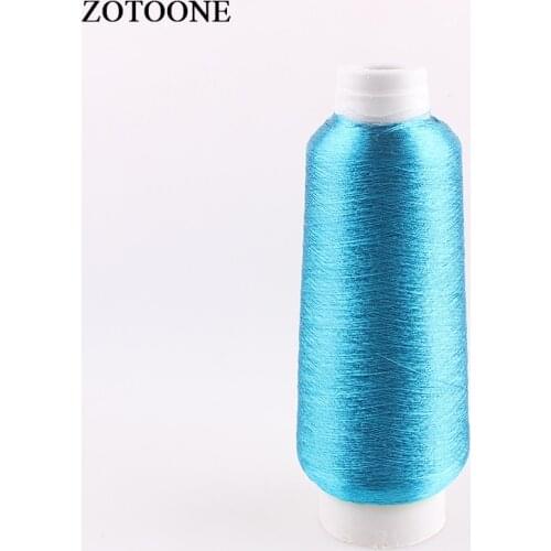 ZOTOONE 3500M/Roll DMC Sky Blue Embroidery Waxed Threads For Knitting Organizer Crochet Sewing Threads For Overlockers Gauge D