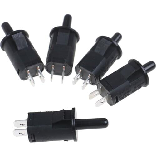 1pc 6A/1A Door Switch Refrigerator Cabinet Light Disinfection Cabinet Wardrobe Closed Press Button Switch