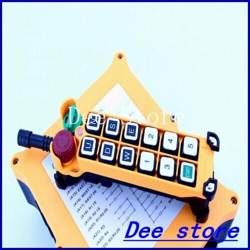 2 Speed 1 Transmitter 11 Channels Hoist Crane Industrial Truck Radio Remote Control Push Button Switch System Controller