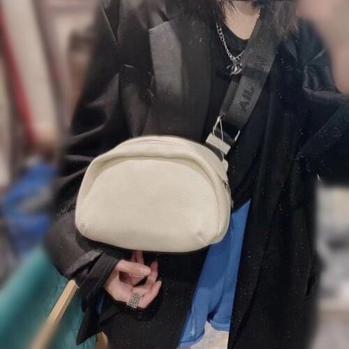 2021 New Design Small Square Leather Shell Bag Exquisite Female Crossbody Bag Retro Shell Bag For Woman